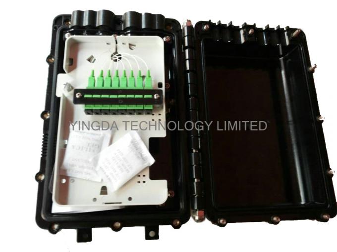 Hava Fiber Optik Kablo Eklem Kutusu 1 x 2 Bunchy Fibers 8 Çekirdek İçin Çıplak PLC Splitter