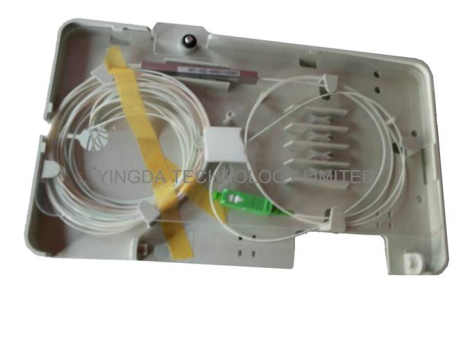 Hava Fiber Optik Kablo Eklem Kutusu 1 x 2 Bunchy Fibers 8 Çekirdek İçin Çıplak PLC Splitter