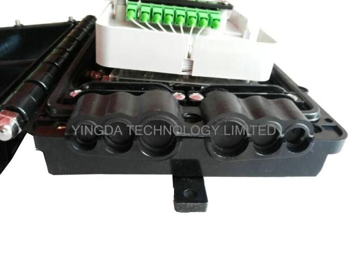 Hava Fiber Optik Kablo Eklem Kutusu 1 x 2 Bunchy Fibers 8 Çekirdek İçin Çıplak PLC Splitter