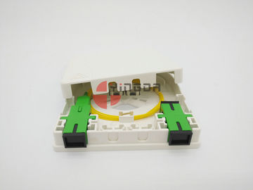  2 Port Fiber Optic Termination Box With SC/APC Pigtails & Adapters Anti Fire Anti-UV