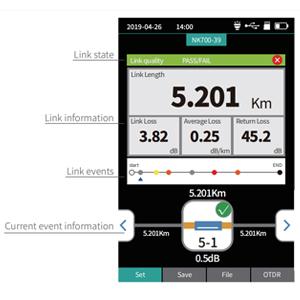 1310/1550nm SM Test Arası 5m-60Km Mini OTDR 9 in 1 APC UPC SC/FC/ST/LC Adaptörü ile Tester 3