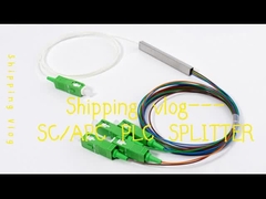 1*4 SC/APC mini PLC Splitter Block Tip 900um FTTH PON Pasif ODN LSZH 1Meter Pigtails