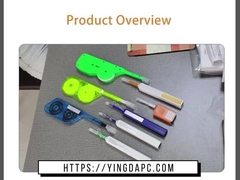 ST FC LC SC 2.5mm Fiber Optic Connector Temizleyici Kalem, Tek Tıklama Temizleyici Kalem 800 Zaman