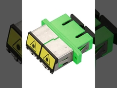 Metal Çapraz Fiber Optik Adaptör SC/APC To SC/APC Simplex Duplex OS2 Tek Mod Flanşlı