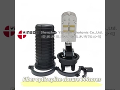 GJS-9501B 144 çekirdekler ısı küçültme kubbesi Fiber Optic Splice Closure 1 Oval 4port Arial Pole Duvar Montajı