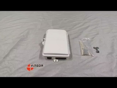 4 Port UV Hava Duruma Dayanıklı FTTH Fiber Termination Box 4 Fibers SC Duvar Montaj Kutusu