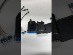 MTP MPO Kablosu 12 Fiber Kaseti Patch Panel için MPO Erkek Kadın LC Bağlantısı ile