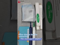 FTTH Optik Fiber Tek Tıklama LC MU Bağlantısı 1.25mm Temizleyici Temizlik Kalemi Tipi Mavi CE ROHS