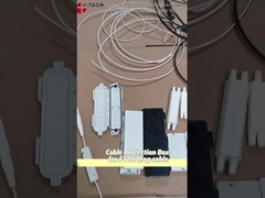 1in 1out 2 Port Fiber Optic Splicing Drop Kablo için Koruyucu Son Kutusu ASB Beyaz