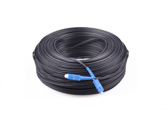 satın al FTTH Şekil 8 Düz Bırakma Kablosu Fiber Optik Yama Kablosu SC Konnektör 200M Siyah 2.0*3.0mm Çevrimiçi üretim