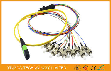satın al FC 12 Çekirdekli Fiber Bağlantı Kablosu, MTP MPO Kablo Şeridi 3M Tek Modlu 0.9mm Çevrimiçi üretim