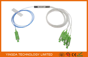 satın al 1 * 4 SC / APC Bloksiz PLC Ayrıştırıcı Blok Tipi 900um FTTH PON Pasif ODN LSZH 1 Metre Pigtails Çevrimiçi üretim