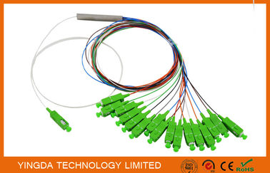 satın al Geniş Bant FTTH Splitter Kuplaj 1 x 16,1: 16 Fiber Optik PLC Splitter Şerit 900um SC APC Konnektörler Çevrimiçi üretim