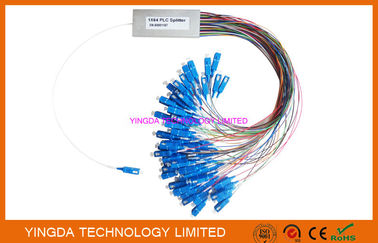 satın al FTTH 1x64 PLC Ayırıcı SC/APC Simiplex Konnektör Çelik Boru LSZH G657A Çevrimiçi üretim
