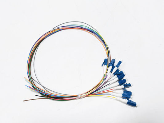 satın al LC UPC 12 Çekirdek Fiber Optik Pigtail Kablo Simplex 900um SX 0.5M LSZH Çevrimiçi üretim