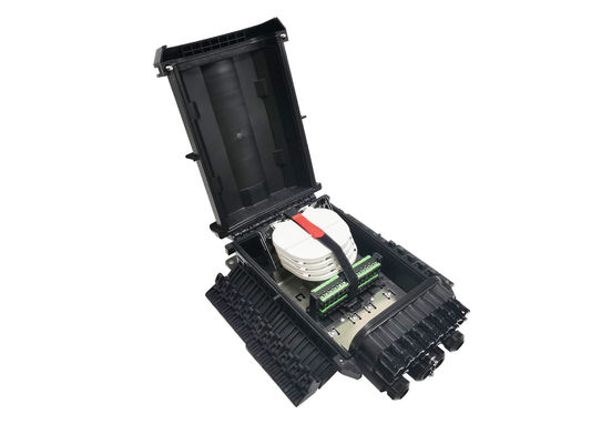 satın al IP68 16 Port Fiber Kablo Ortak Kutusu, Siyah PP Fiber Optik Muhafazaları Açık Çevrimiçi üretim