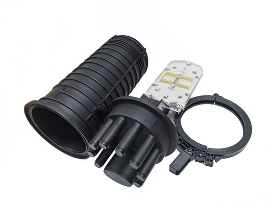 satın al 24-144 çekirdek ısı küçültü kuvveti Fiber Optic Splice Kapama 1 oval 8port kutup kanalı için IP68 Çevrimiçi üretim
