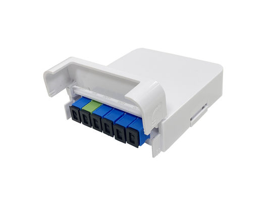 satın al ISO Fiber Optic Termination Box Splitter Module Kaset Kutusu 1*5 Mini PLC Splitter Kutusu Çevrimiçi üretim