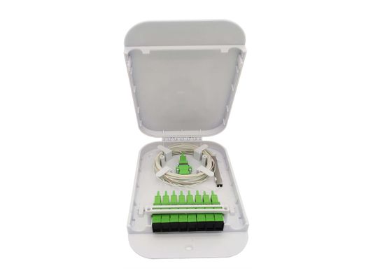 satın al FTTH Kapalı Optik Terminal Kutusu 8 Port Kaset Modülü 1*8 Mini PLC Splitter Kutusu Çevrimiçi üretim
