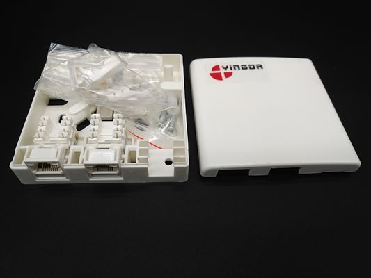 satın al 86Type RJ45 Ağ Fiber Optic Rosette Ev İç Duvara Montajlı Fiber için Çevrimiçi üretim