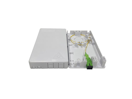 satın al Düz Bırakma Kablosu Orta Açıklık Duvar Prizi için 4 Portlu SC Fiber Optik Sonlandırma Kutusu ABS Çevrimiçi üretim