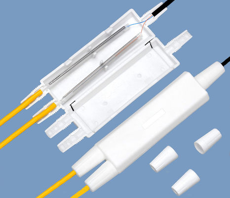 satın al 1 ila 2 Fiber Optic Splicing Koruma Kutusu Düşük Kablo, İçerideki Yumuşak Yuvarlak Kablo 2 çekirdek Çevrimiçi üretim