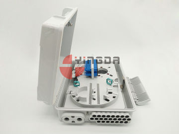 satın al SC / UPC adaptörü ile 24 Port Fiber Erişim Terminal Kutusu Pigtails, 1 * 8 1 * 16 Splitter Dağıtım Kutusu Beyaz Çevrimiçi üretim