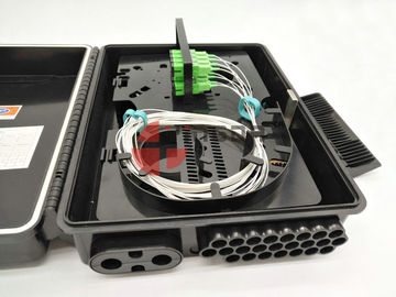 satın al 2 In 24 Out Siyah Plastik Duvar Montaj Fiber Optik Bölücü Kutusu SC / APC Adaptörü ile 1x16 için Çevrimiçi üretim