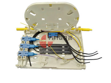 satın al 4 Port Fiber Optik Sonlandırma Kutusu OTB FTB104E FTTH Damla Kablo için Plastik Beyaz 2 * 3 MM Çevrimiçi üretim