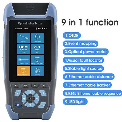 satın al 1310/1550nm SM Test Arası 5m-60Km Mini OTDR 9 in 1 APC UPC SC/FC/ST/LC Adaptörü ile Tester Çevrimiçi üretim