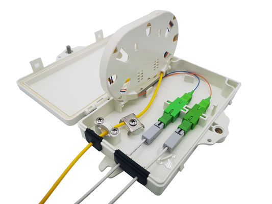 satın al Tüm Montaj Işık Gri FTTH fiber optik kutu 2pcs için SC SX veya LC DX adaptörü Çevrimiçi üretim