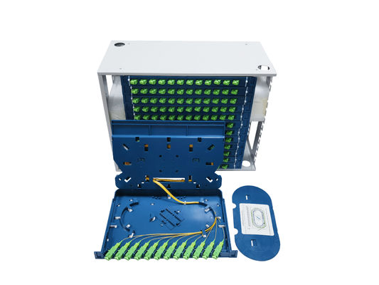 satın al 19' 'Fiber Optic Patch Panel Max Kapasite 144 Fiber SC LC FC ST Bağlantı Rack Mount Integrated Splice Tray 12 Port Çevrimiçi üretim