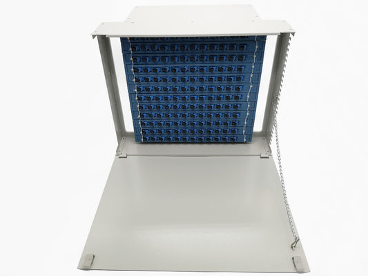 satın al Single Door Fiber Optic Patch Panel Rack Mount 12-144 SC LC FC ST Bağlantıları için Çevrimiçi üretim