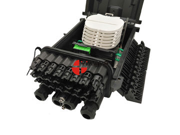 satın al 24 Port 96 Çekirdek PP Bırak Kablo IP68 Duvara Monte Fiber Optik Bağlantı Kutusu Inline Kapatma Çevrimiçi üretim