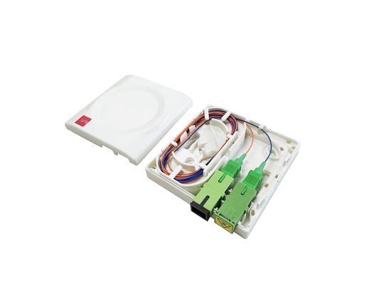satın al Fiber Optic Termination Box 2Cores ABS Kompak Boyut kolay kurulum için Optik Duvar Çıkışı Çevrimiçi üretim