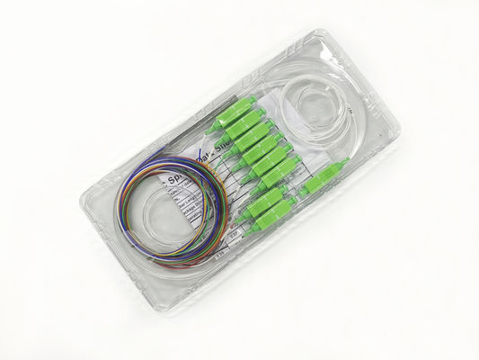 satın al Fiber Optic PLC Splitter 1x8 With SC Connector PON XGPON Network için Renkli Tek Mod Çevrimiçi üretim