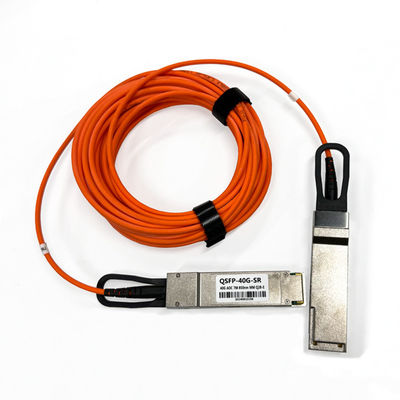 satın al 40Gbps QSFP+ AOC Aktif Optik Kablo Multimode OM2 1m 3m 5m 7m Kısa mesafe için SFP Kablo Çevrimiçi üretim