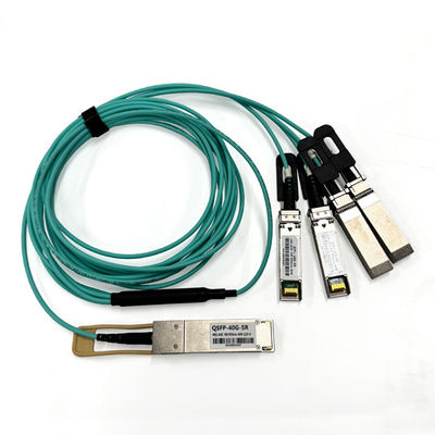 satın al 850nm 40G QSFP+ To 4 X 10G SFP+ AOC Aktif Optik Kablo 5m OM3 8Core Modülü Sfp To Sfp Kablo Çevrimiçi üretim