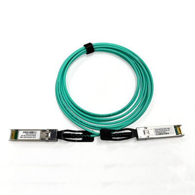 satın al 25G SFP28 Aktif Optik Kablolar 50/125 OM3 MM 3.0mm AOC Kablo Aqua Color 10 Mts Çevrimiçi üretim