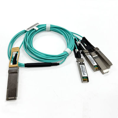 satın al 100G AOC Kablosu 100G QSFP28'den 4x25G SFP28'e Aktif Optik Kablo 5M OM3 Çevrimiçi üretim