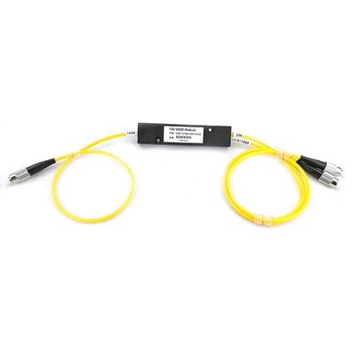 satın al 1310/1490nm Yansıma ABS Modülü WDM FWDM Çoğullayıcı 1*2 SC/APC Konnektörlü Çevrimiçi üretim