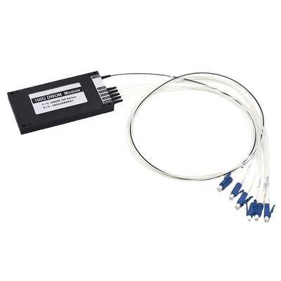 satın al 100GHz 1×5 DWDM Mux/Demux AWG 40 Kanal C-Bandı LC/UPC Tek Fiber Plastik ABS Kutu Modülü Çevrimiçi üretim