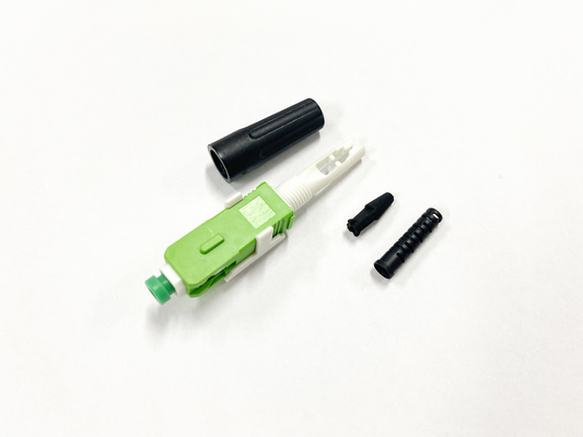 satın al Hızlı Konnektör SC APC IL 0.3dB İticili Fiber Optik Hızlı Hızlı Konnektör 3mm Yuvarlak Ftth Drop Kablo İçin Çevrimiçi üretim