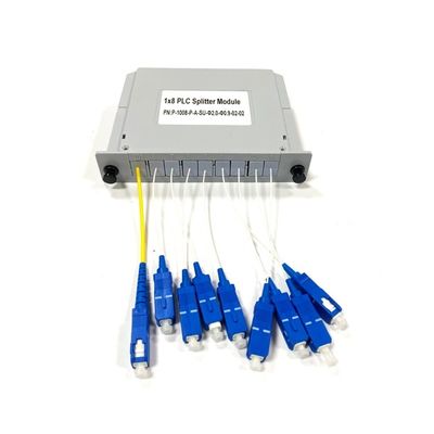 satın al New Fiber Optic PLC Splitter Plug-in type 1x8 LGX box card insert with SC/UPC Connector module in Telecommunication systems Çevrimiçi üretim