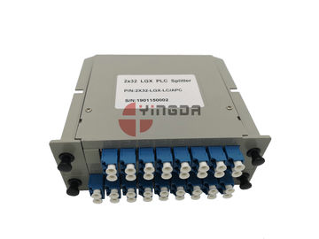 satın al 1x32 2x32 Lgx Plc Splitter Fiber Optik Kablo LC SC Bağlayıcılarla Tek Mod Çevrimiçi üretim