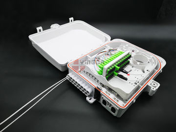satın al FDB0324 Beyaz PC SC Fiber Optik Sonlandırma Kutusu ODB OSB 24 Port Menteşe Tasarımı Çevrimiçi üretim