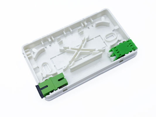 satın al Beyaz 2SC Mini Roseta Fiber Sonlandırma Kutusu 2 Bağlantı Noktalı Duvara Monte ABS + PC Alaşım OTB ODB Çevrimiçi üretim