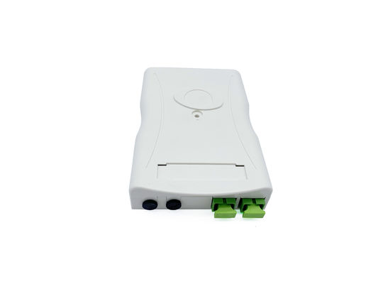 satın al 2 Port Plastik FTTH Duvara Montaj IP30 Optik Sonlandırma Kutusu Çevrimiçi üretim