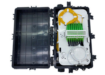 satın al FTTH Hava Fiber Optik Bağlantı Ek Kutusu 72 144 Mini Bölücü ile Çekirdek 1x16 1x8 SC Kuplörler Çevrimiçi üretim