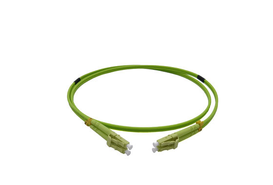 satın al Veri Merkezi OM5 Optik Yama Kablosu Atlama Kablosu LC zipcord 100G 40G Kablo Ağı Yeşil 1M 3mm LSZH Çevrimiçi üretim